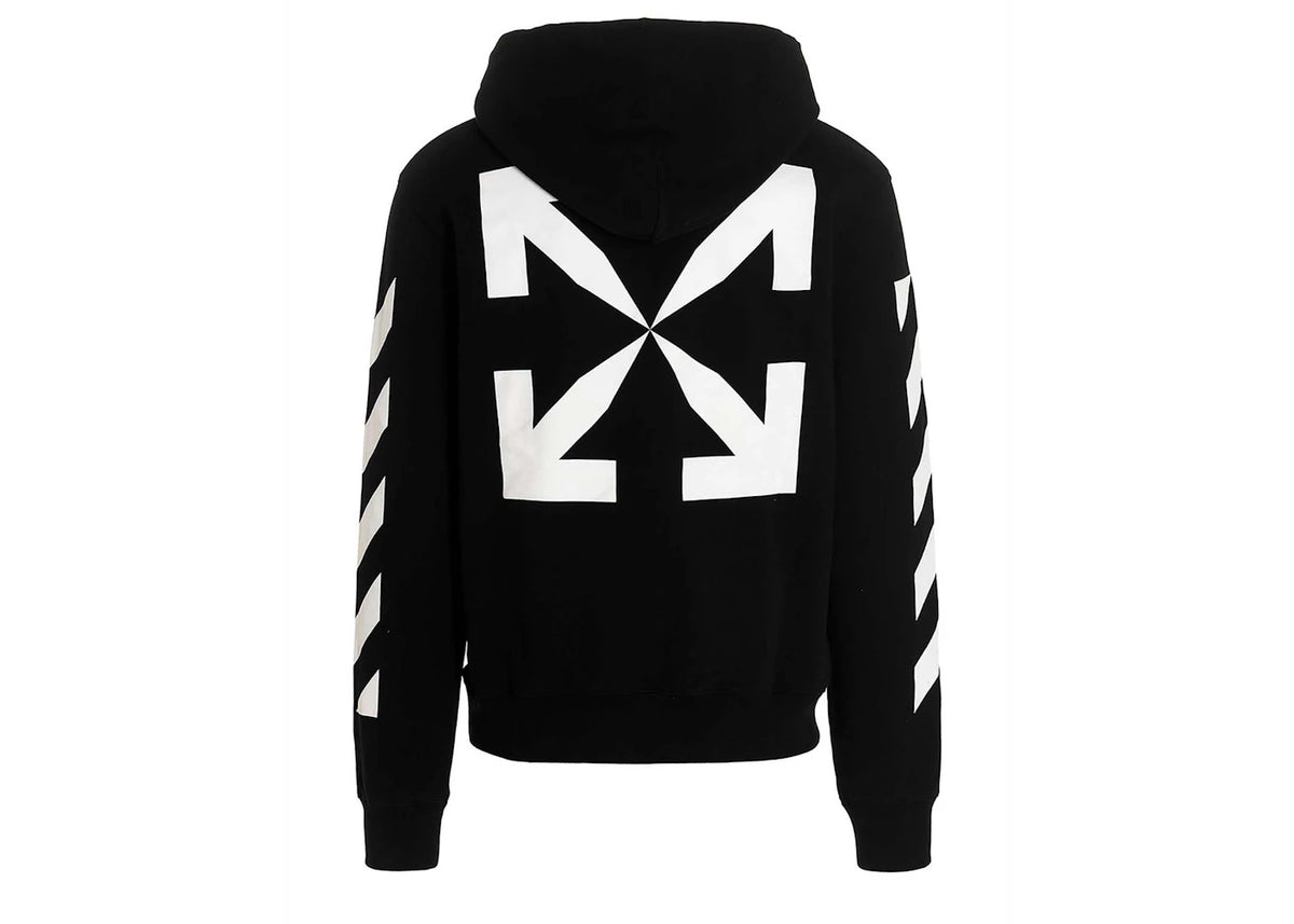 OFF-WHITE Diag Arrow Slim Hoodie Black - vue secondaire B