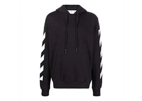 OFF-WHITE Diag Arrow Slim Hoodie Black