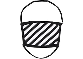 OFF-WHITE Diag Over The Head Face Mask Black/White