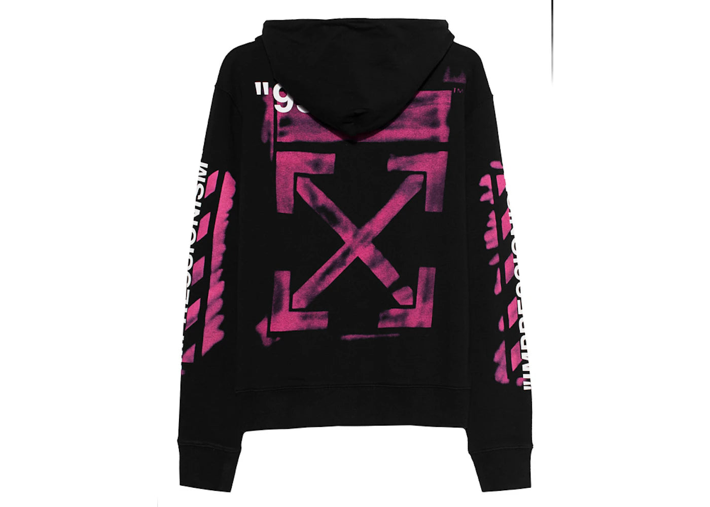 OFF-WHITE Diag Stencil Hoodie Black/Multicolor - vue secondaire B