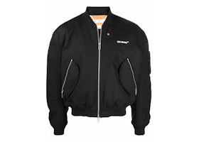 OFF-WHITE Diag-Stripe Bomber Jacket Black/White