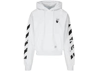 OFF-WHITE Diagonal Stripes Caravaggio Saint Jerome Writing Arrows Hoodie White/Black