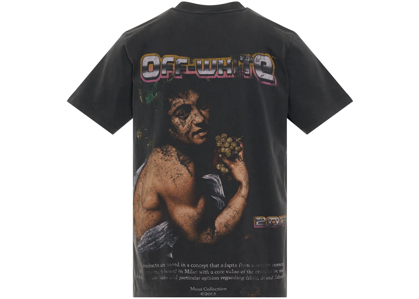 OFF-WHITE Digit Bacchus Slim S/S T-Shirt Black