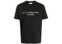 OFF-WHITE Digit Bacchus Slim Kurzarm-T-Shirt Schwarz
