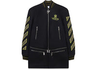 OFF-WHITE Eagle Wool Twill Varsity Coat Black/Poison Green