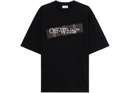 OFF-WHITE Flannel Diagonal Skate Logo Tee Black/White - product view 2
