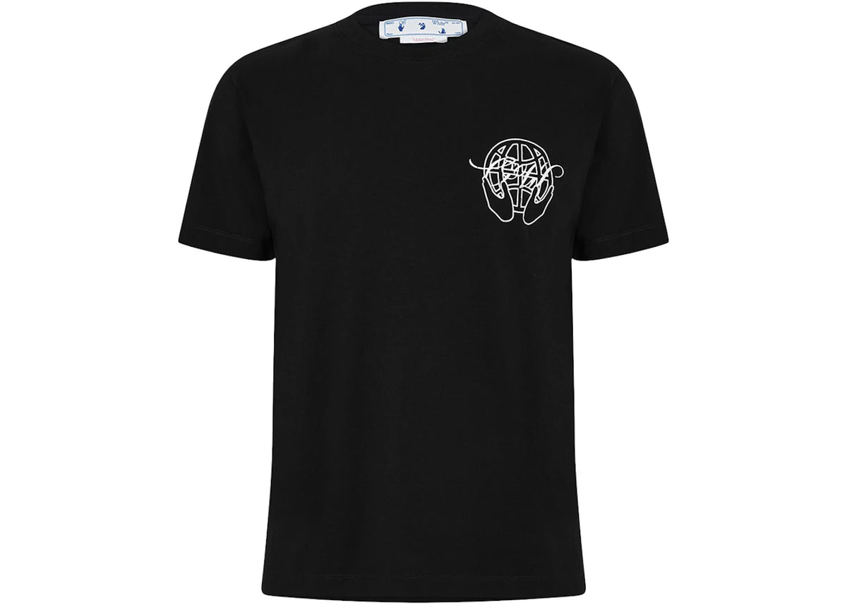 OFF-WHITE Hand Arrow Tee Black/White - vue secondaire B