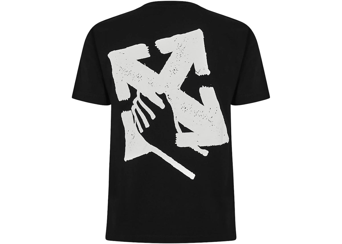 OFF-WHITE Hand Arrow Tee Black/White - vue secondaire A