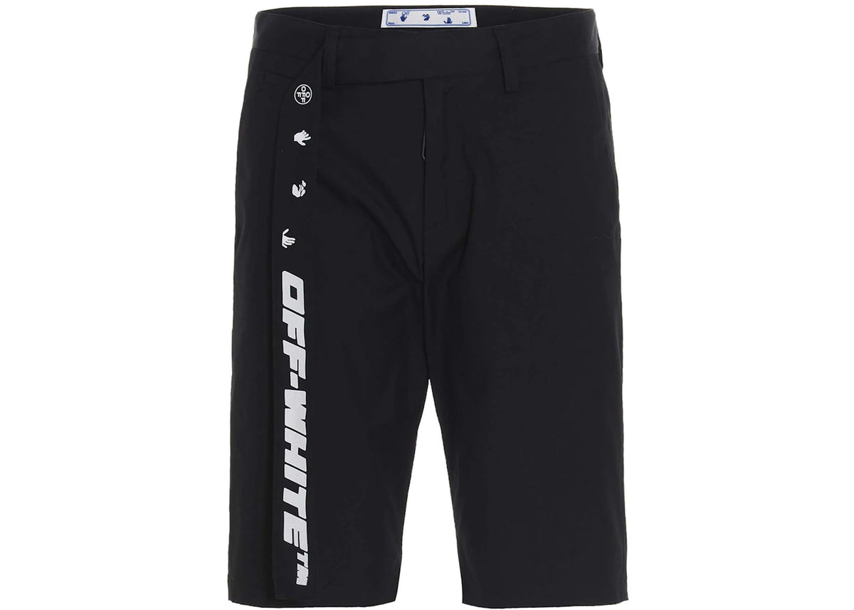OFF-WHITE Industrial Belt Knee-Length Shorts Black - vue secondaire B