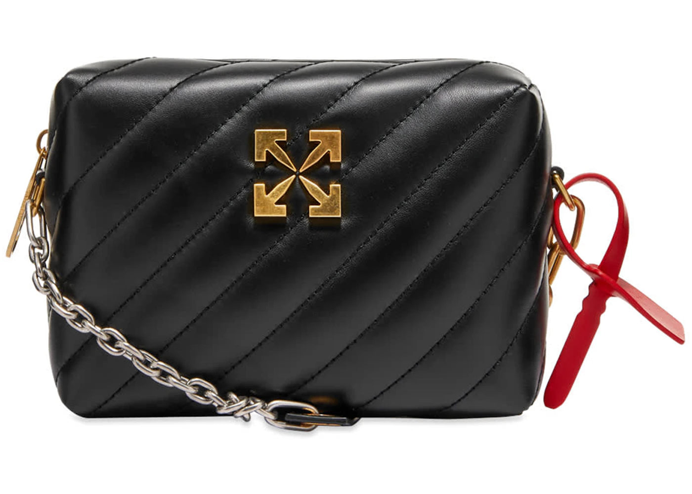 OFF-WHITE Jackhammer Camera Bag Quilted Black - vue 360