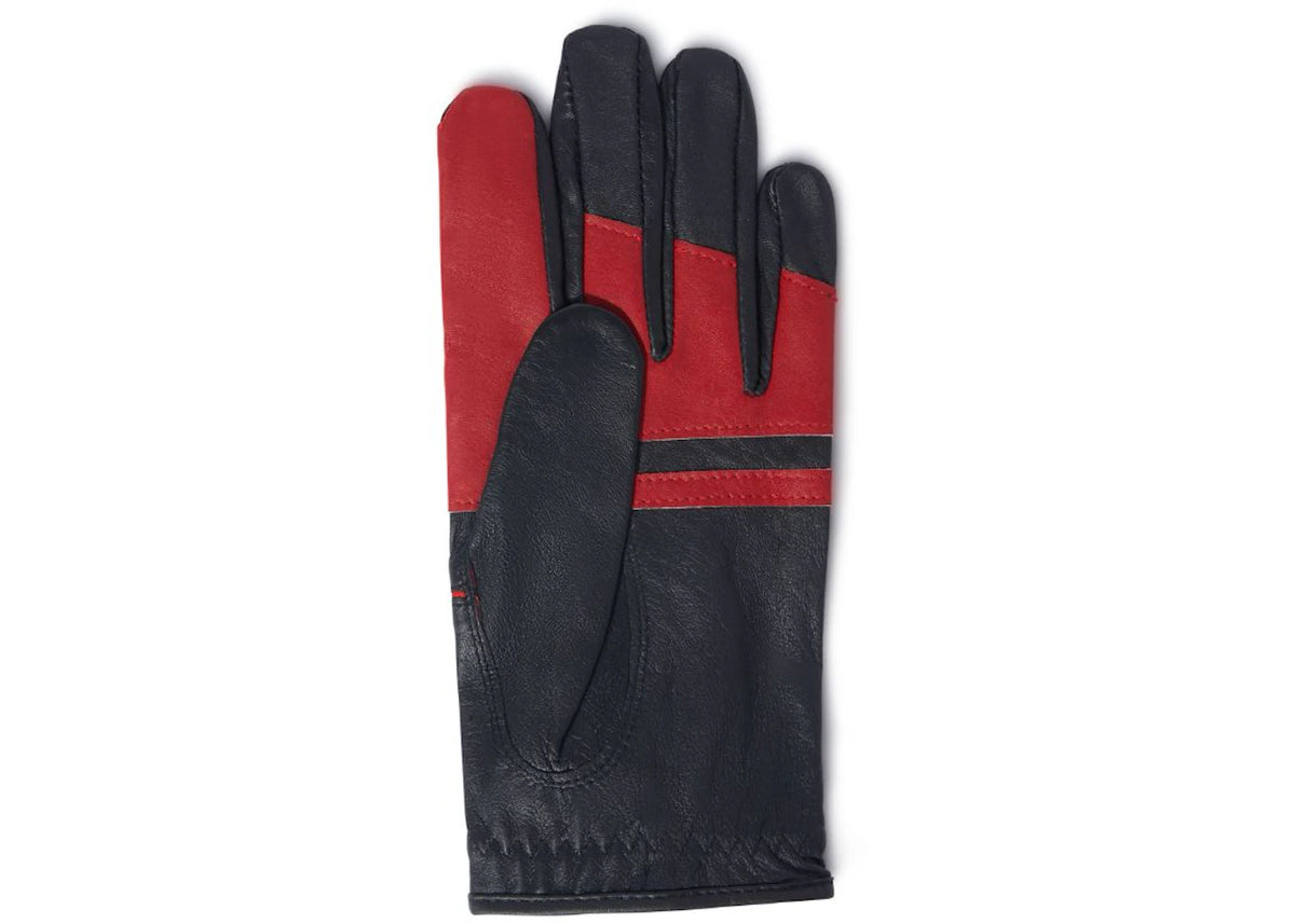 OFF-WHITE Leather Golf Gloves Black/Red - vue secondaire B