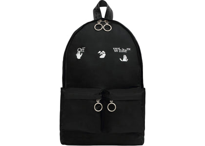 OFF-WHITE Logo Quote Backpack Black/White - authentic OFF-WHITE product