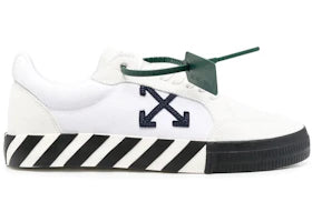 OFF-WHITE Low Vulcanized Canvas Suede White Navy Blue