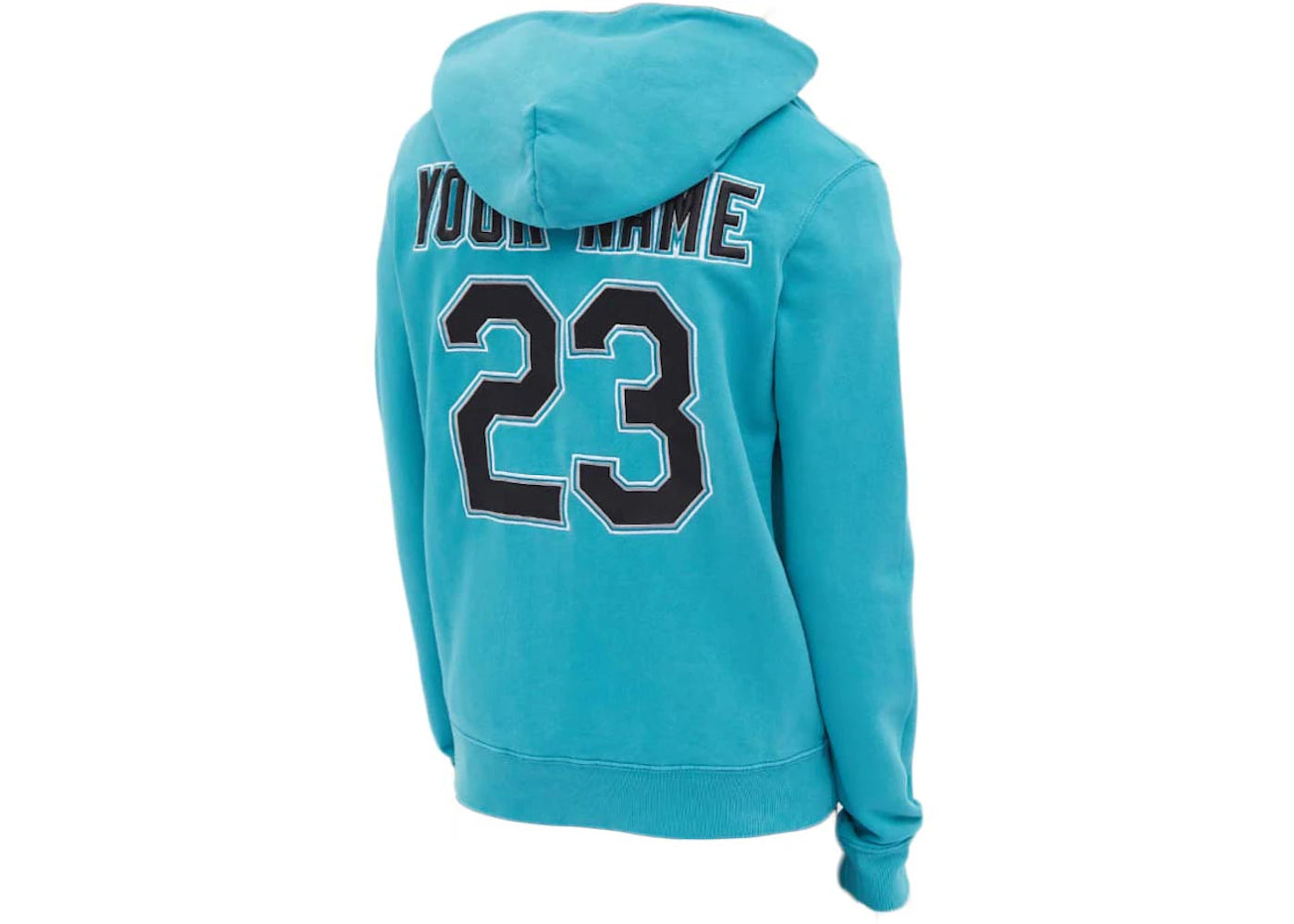 OFF-WHITE MLB Miami Marlins Hoodie Lake Blue - vue secondaire B