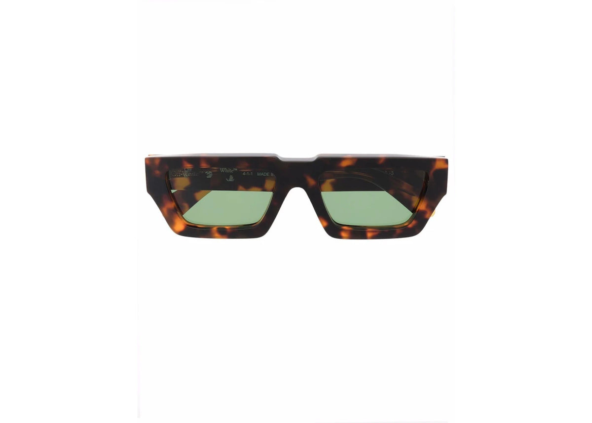 OFF-WHITE Manchester Rectangular Frame Sunglasses Brown/Green/White (OERI002Y21PLA0016055) - vue secondaire A