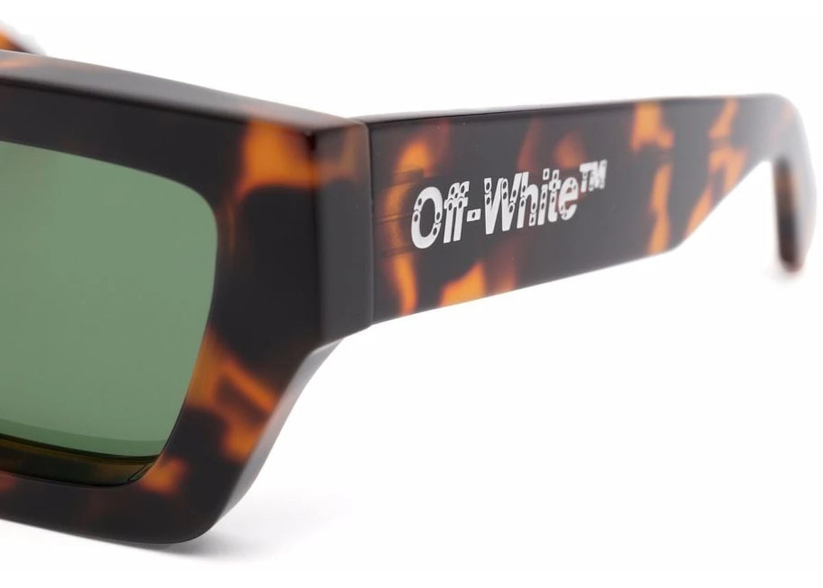 OFF-WHITE Manchester Rectangular Frame Sunglasses Brown/Green/White (OERI002Y21PLA0016055) - vue secondaire B