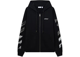 OFF-WHITE Metal Arrow Skate Zip Hoodie Black