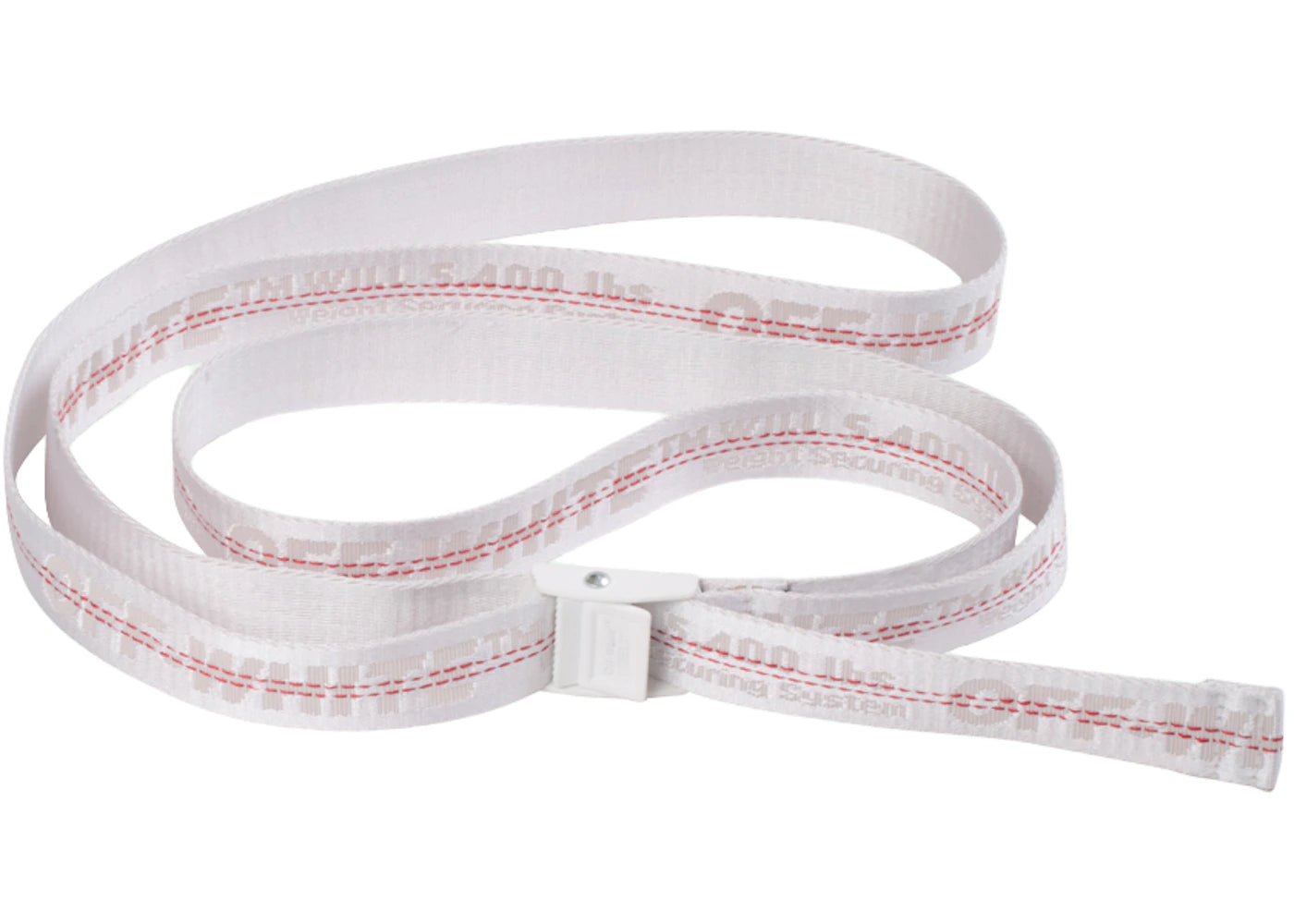 OFF-WHITE Mini Industrial Belt (SS19) White - vue 360