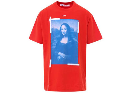 OFF-WHITE Mona Lisa Oversized T-Shirt Red - apparel view 2