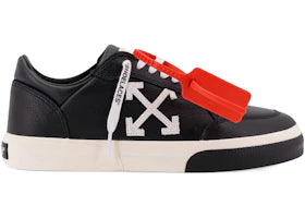 OFF-WHITE New Low Vulcanized Black Leather White - authentic OFF-WHITE sneakers