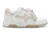 OFF-WHITE OOO Leather White Light Pink Beige Beige