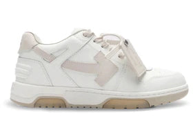 OFF-WHITE OOO Leather White Light Pink Beige Beige