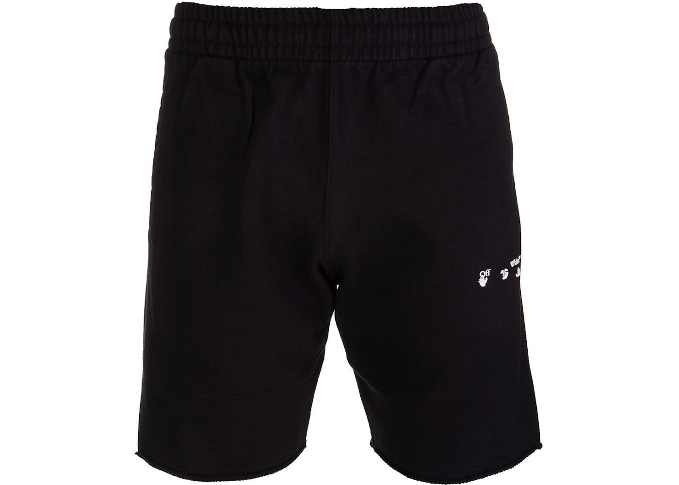 OFF-WHITE OW Logo Sweat Shorts Black/White FW21 - vue 360