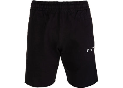 OFF-WHITE OW Logo Sweat Shorts Black/White FW21 - authentic OFF-WHITE apparel