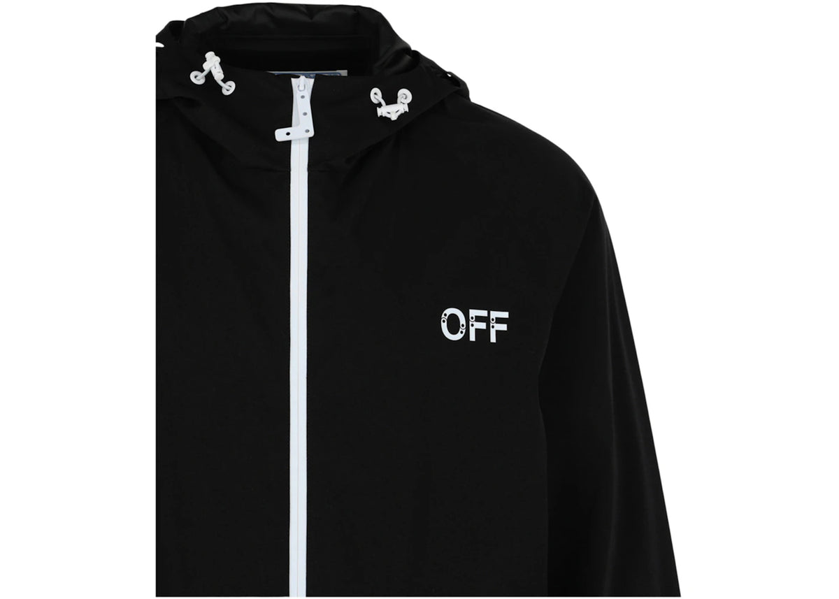 OFF-WHITE Off Stampe Minimal Windbreaker Jacket Black - vue secondaire B