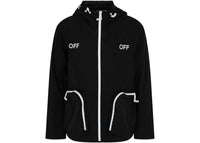 OFF-WHITE Off Stampe Minimal Windbreaker Jacket Black