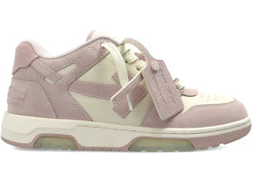 OFF-WHITE Out Of Office Low Tops Suede Panel Pink