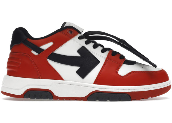 OFF-WHITE Out Of Office OOO Low Tops Black White Red sneakers - authentic OFF-WHITE shoes