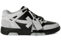OFF-WHITE Out Of Office "OOO" Low Tops Light Grey Black Suede
