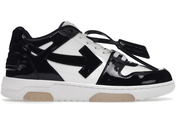 OFF-WHITE Out Of Office OOO Low Tops Patent Black White sneakers - authentic OFF-WHITE shoes