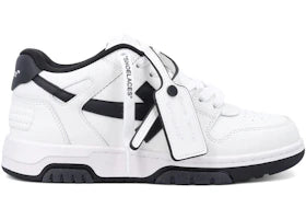 OFF-WHITE Out Of Office OOO Low Tops White Black (Black Outsole) (Women's)