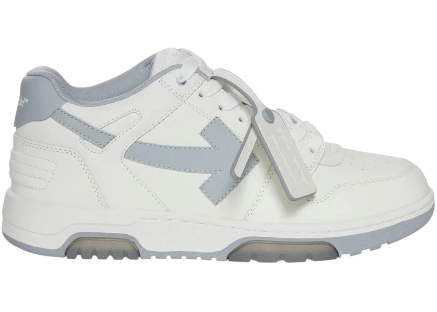 OFF-WHITE Out Of Office OOO Low Tops White Grey FW25 - vue 360