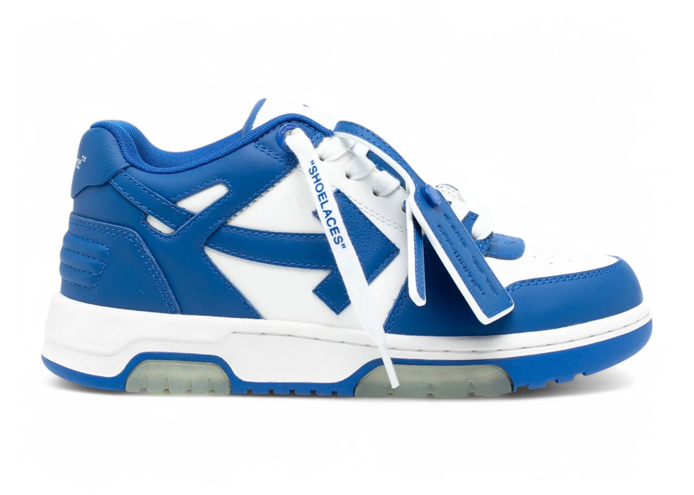 OFF-WHITE Out Of Office OOO Low Tops White Navy Blue (Women's)