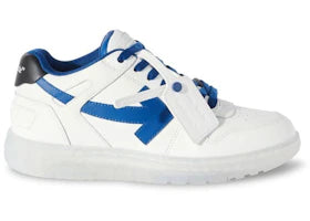 OFF-WHITE Out Of Office OOO Low Tops White Navy Blue - vue 360