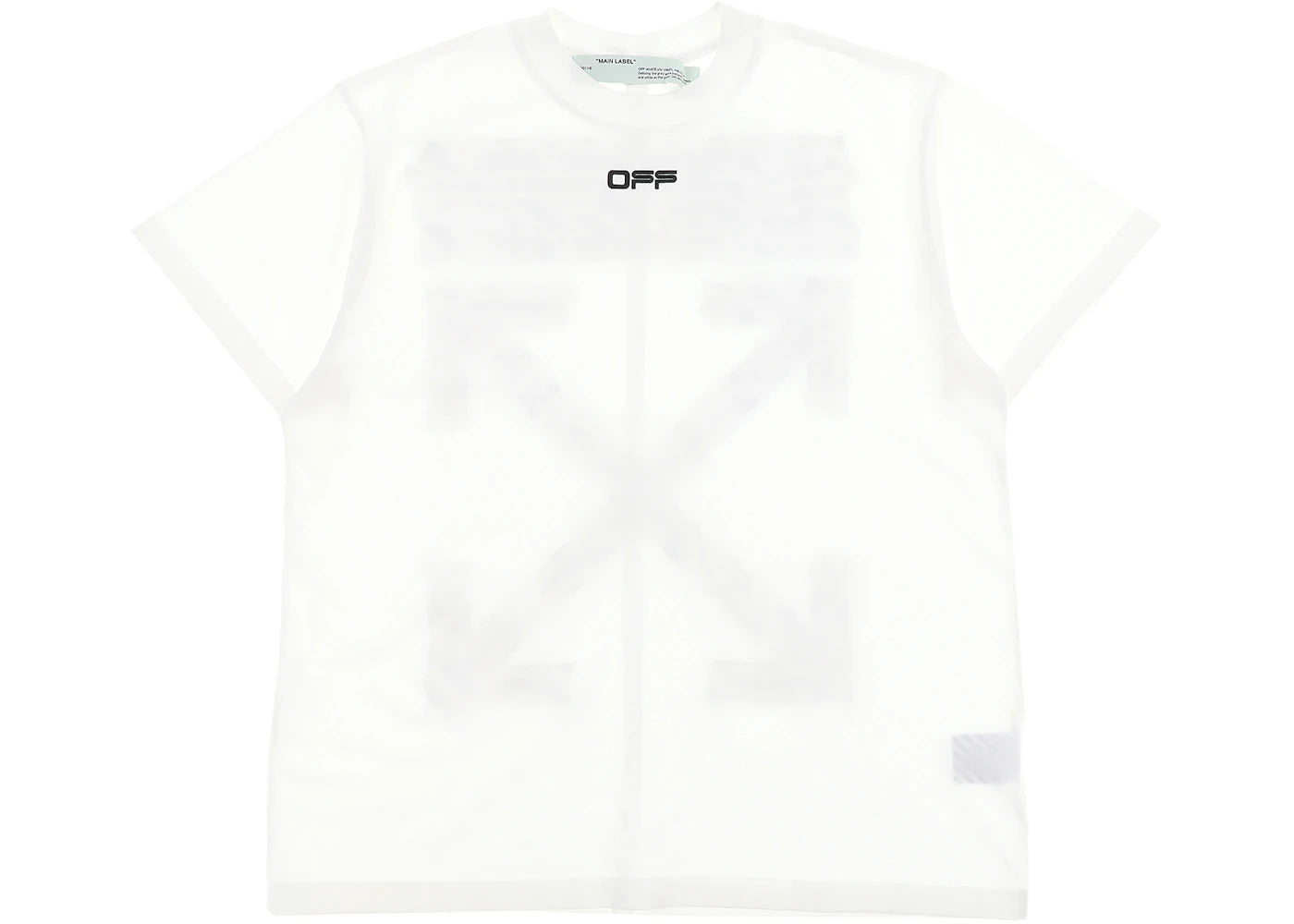 OFF-WHITE Oversized Fit Airport Tape T-Shirt White - vue secondaire A