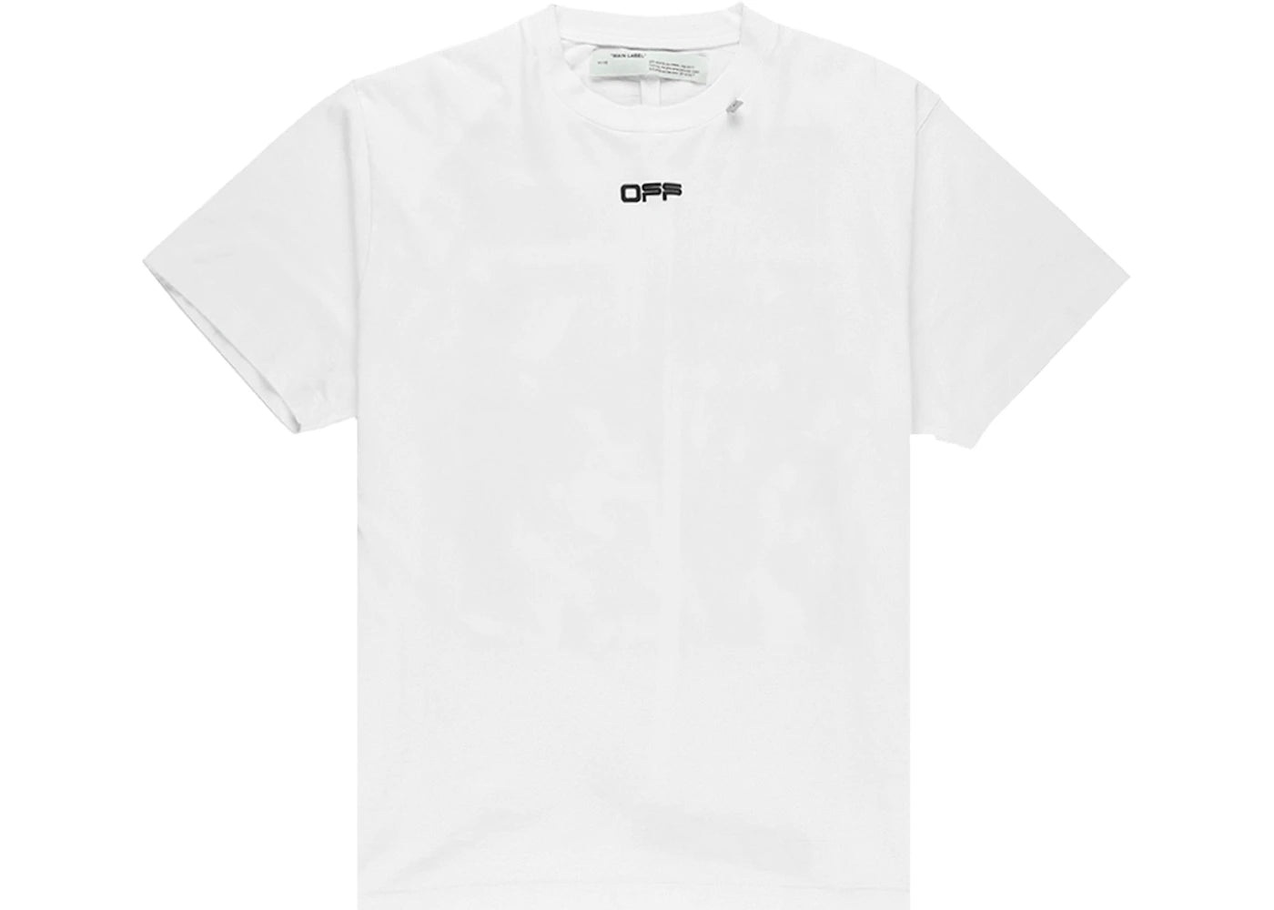 OFF-WHITE Oversized Fit Caravaggio Square T-Shirt White/Black - vue secondaire A