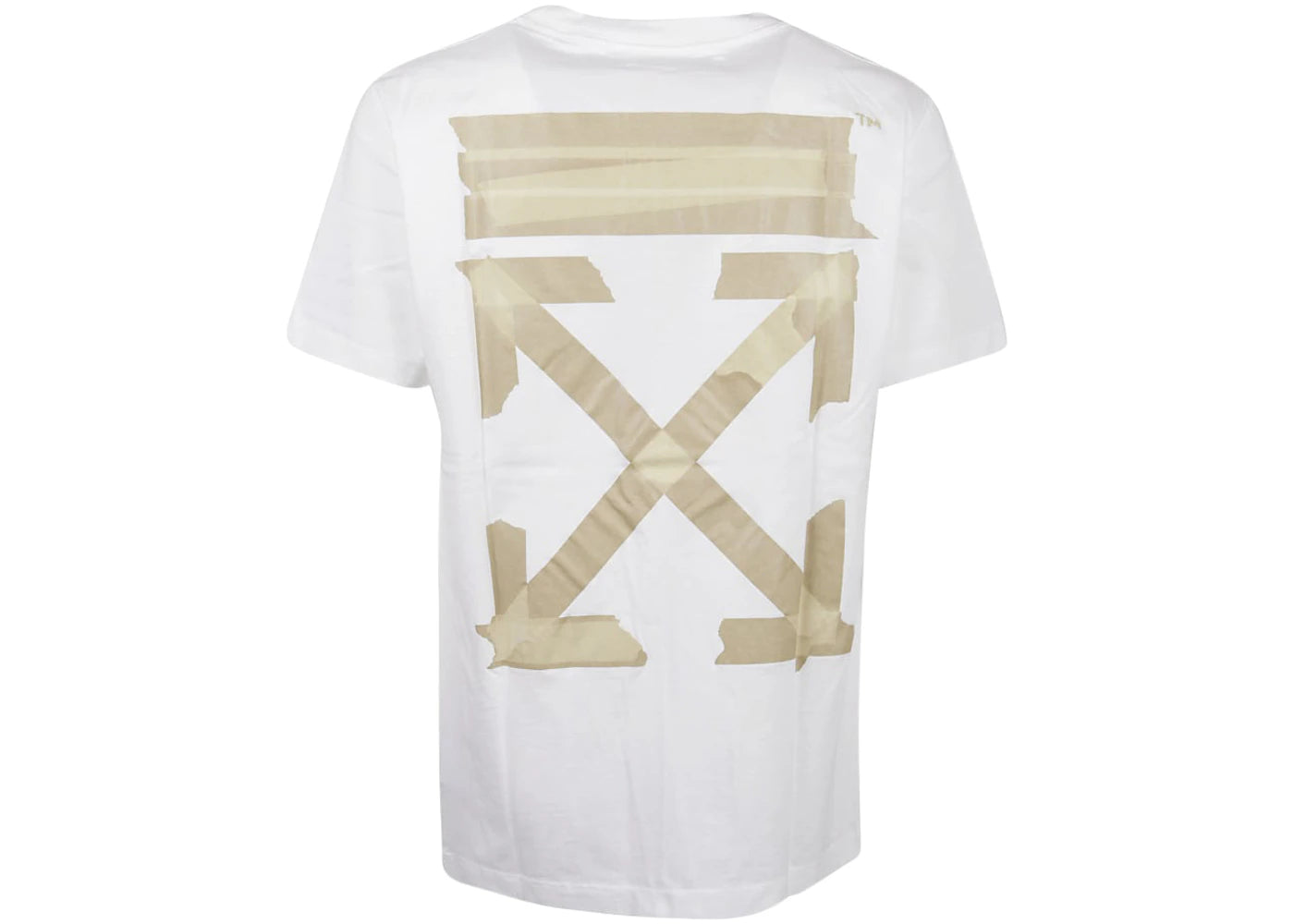 OFF-WHITE Slim Fit Tape Arrows T-Shirt Weiß/Beige