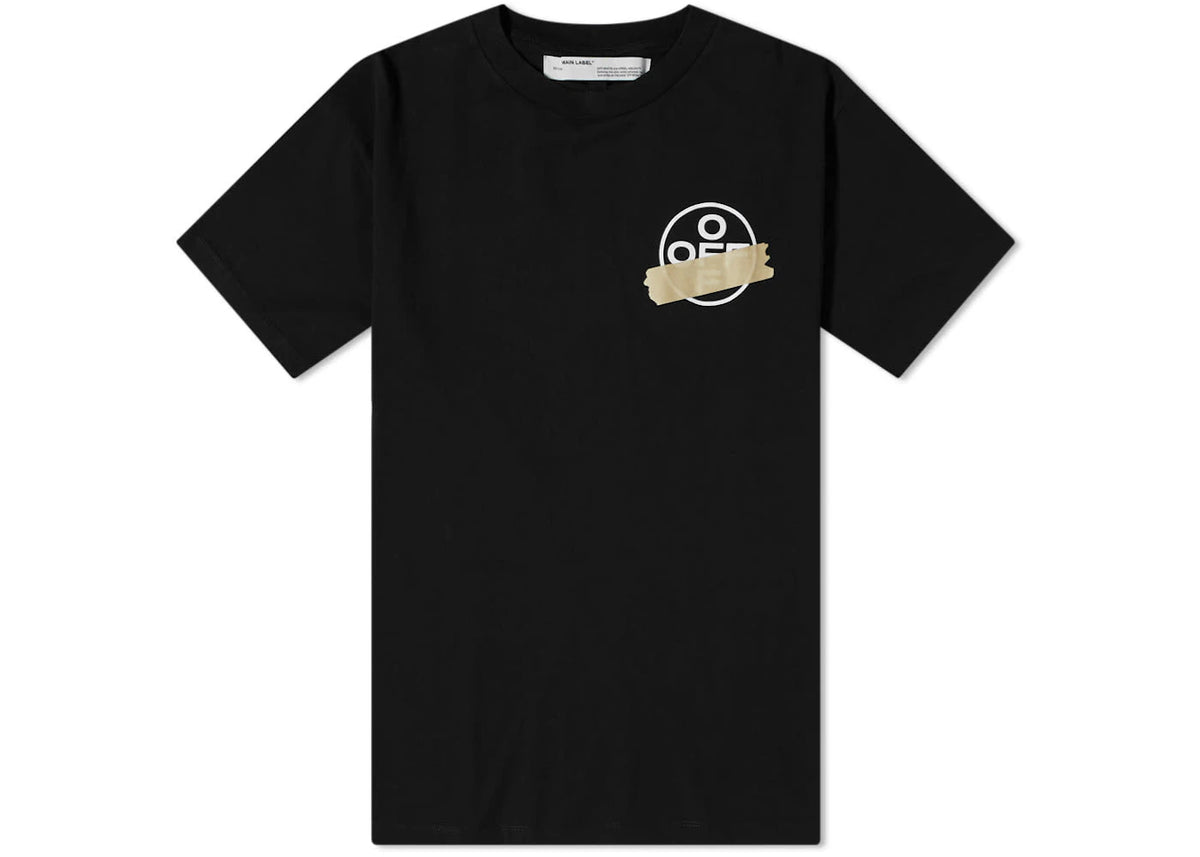 OFF-WHITE Oversized Tape Arrows T-Shirt Schwarz - vue 360