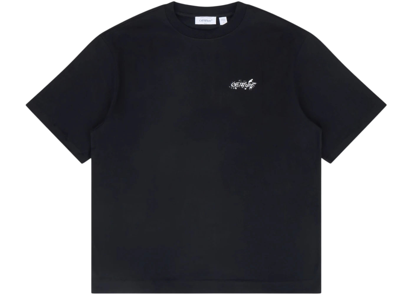 OFF-WHITE Paint Splatter Arrow Diag Skate Fit Tee Black - vue secondaire B