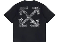 OFF-WHITE Paint Splatter Arrow Diag Skate Fit Tee Black