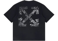OFF-WHITE Paint Splatter Arrow Diag Skate Fit Tee Black