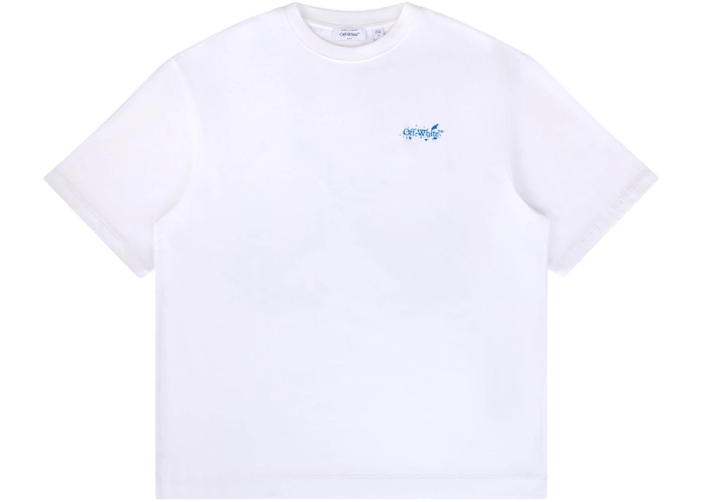 OFF-WHITE Paint Splatter Arrow Diag Skate Fit Tee White - vue secondaire B
