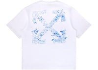OFF-WHITE Paint Splatter Arrow Diag Skate Fit Tee White
