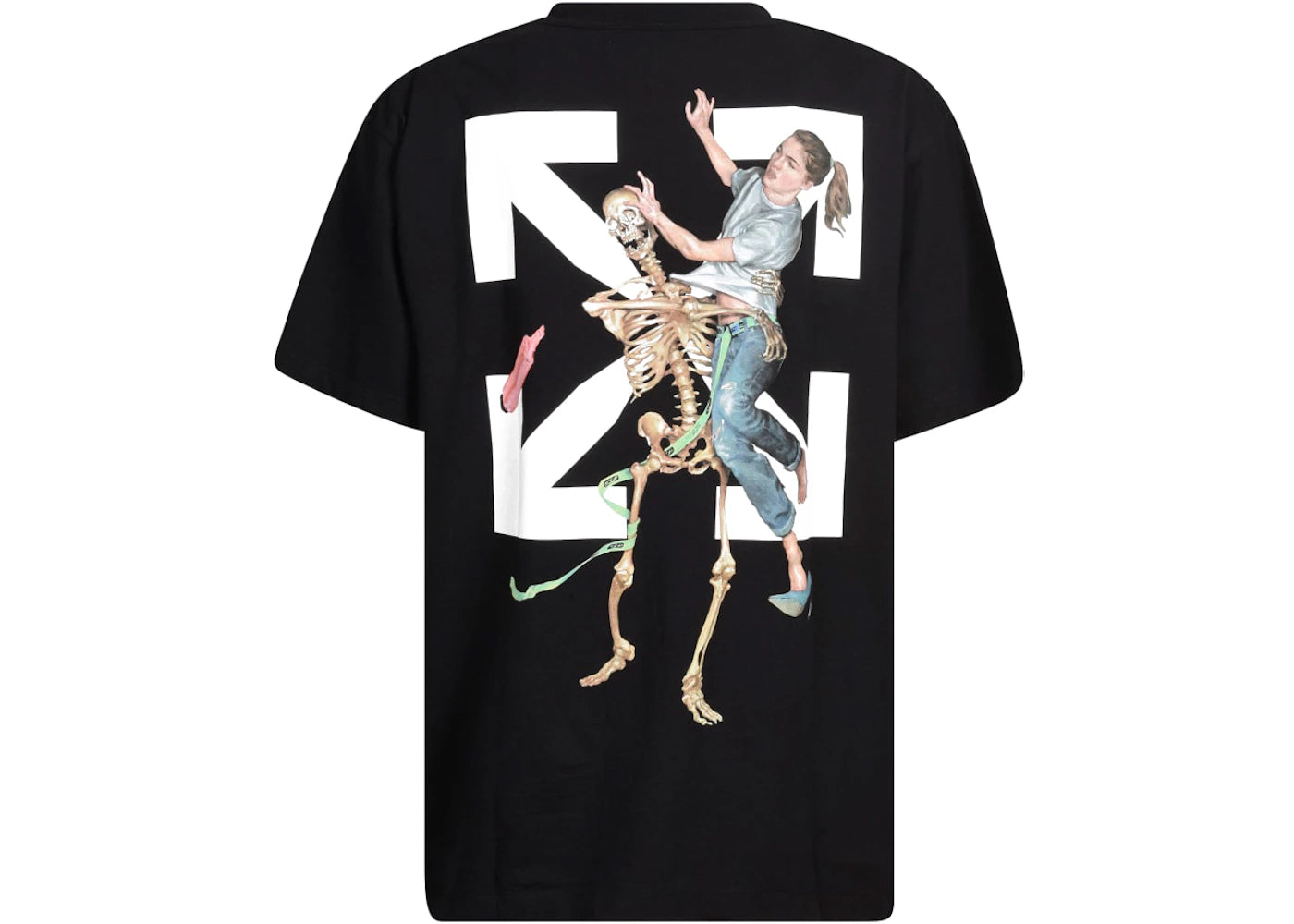 OFF-WHITE Pascal Skeleton Tee Black - vue secondaire B