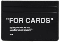 OFF-WHITE Kartenetui „FOR CARDS“ (2 Fächer) Schwarz