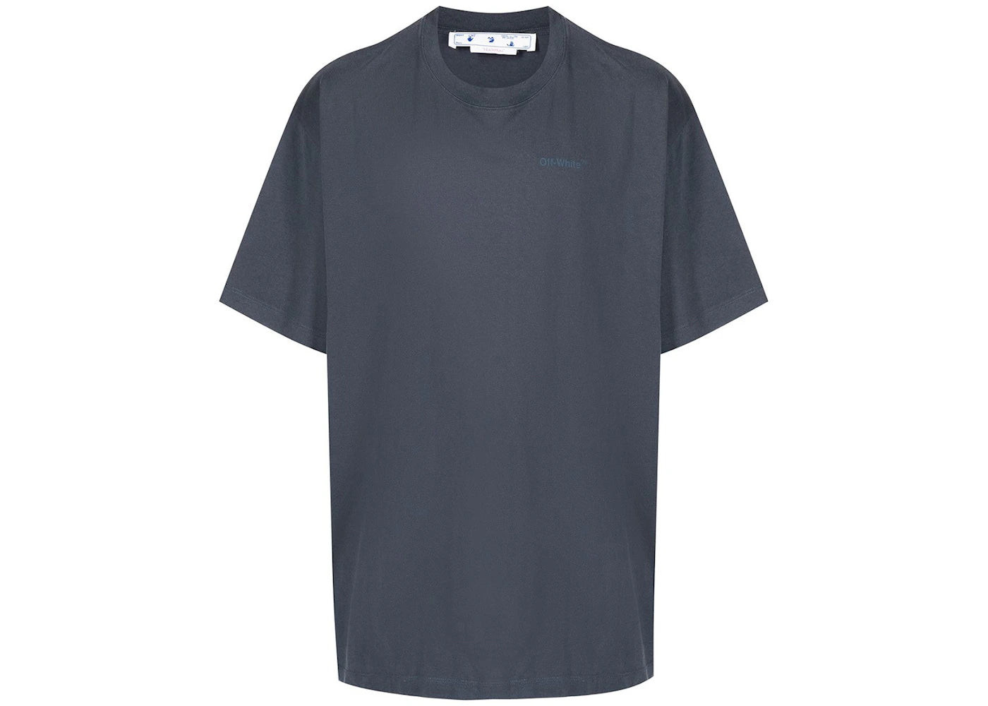 OFF-WHITE Rubber Diagonals Oversized T-Shirt Washed Black - vue 360